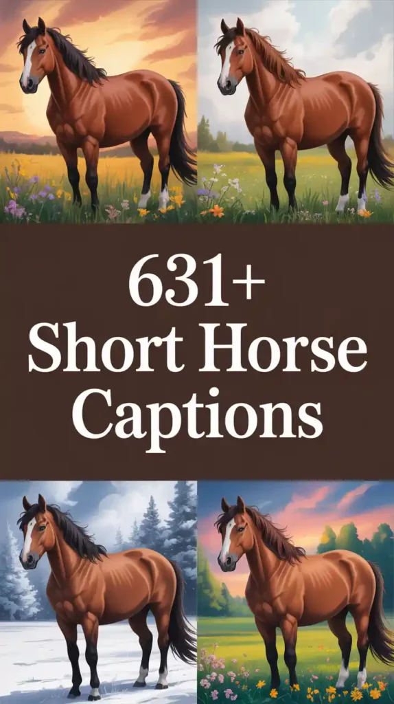 Short Horse Instagram Captions