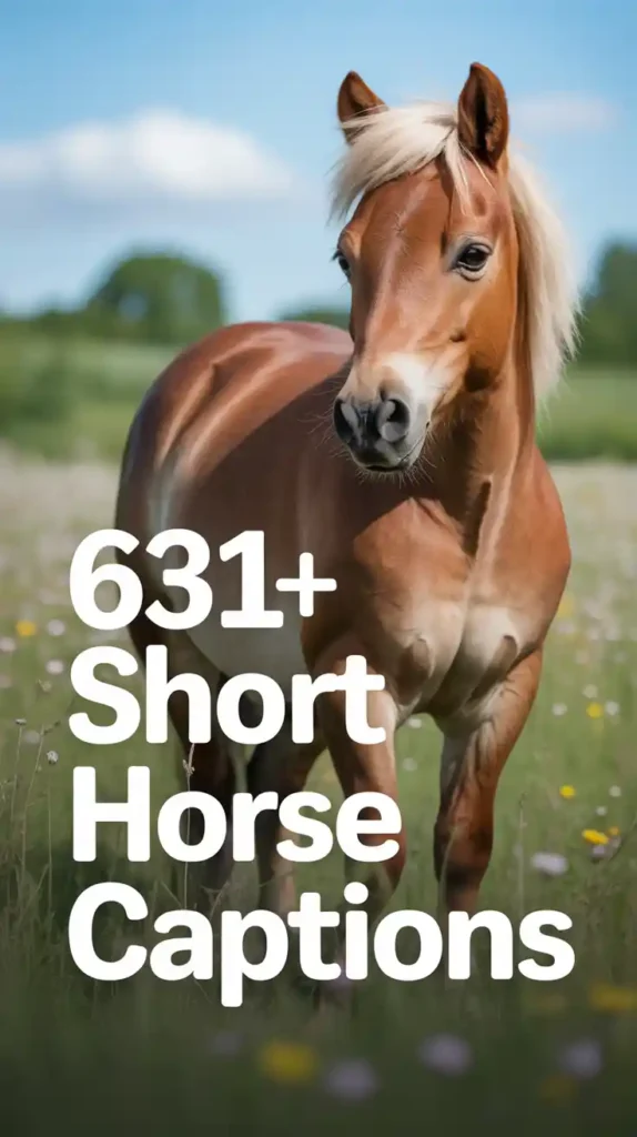 Short Horse Instagram Captions