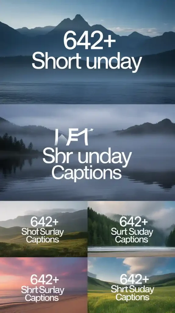 Short Sunday Captions For Instagram