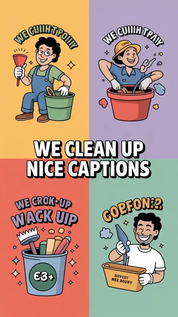 We Clean Up Nice Instagram Captions