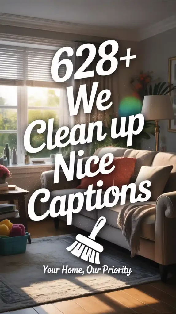 We Clean Up Nice Instagram Captions