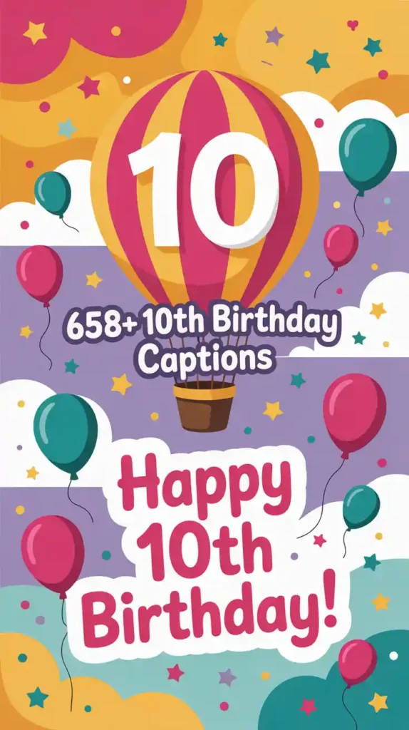 10th Birthday Captions