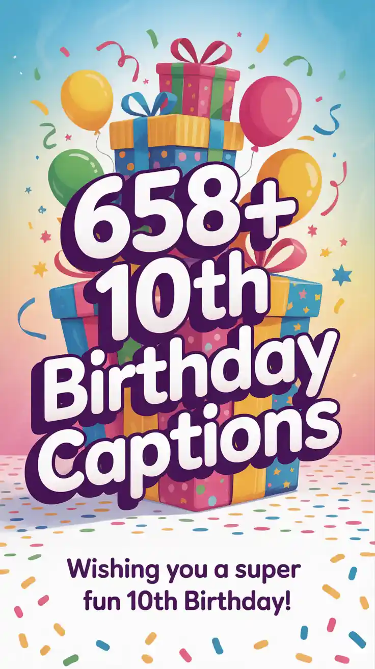 10th Birthday Captions