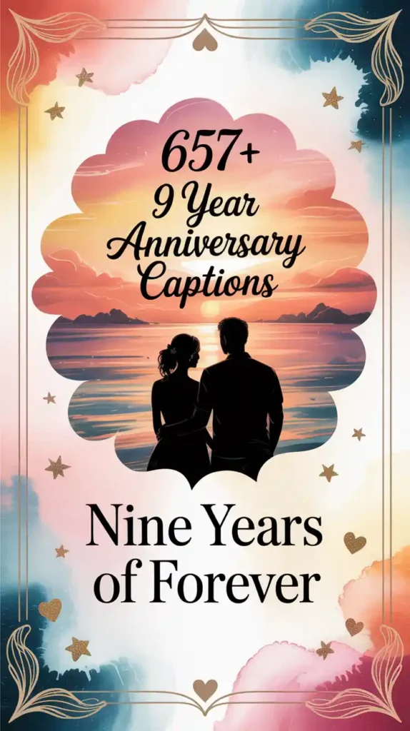 9 Year Anniversary Captions