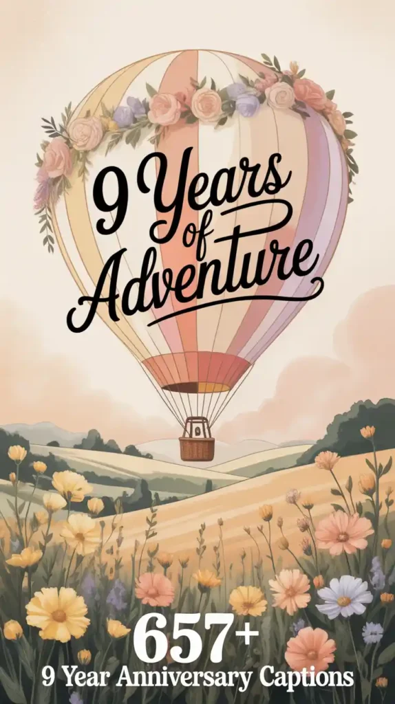 9 Year Anniversary Captions