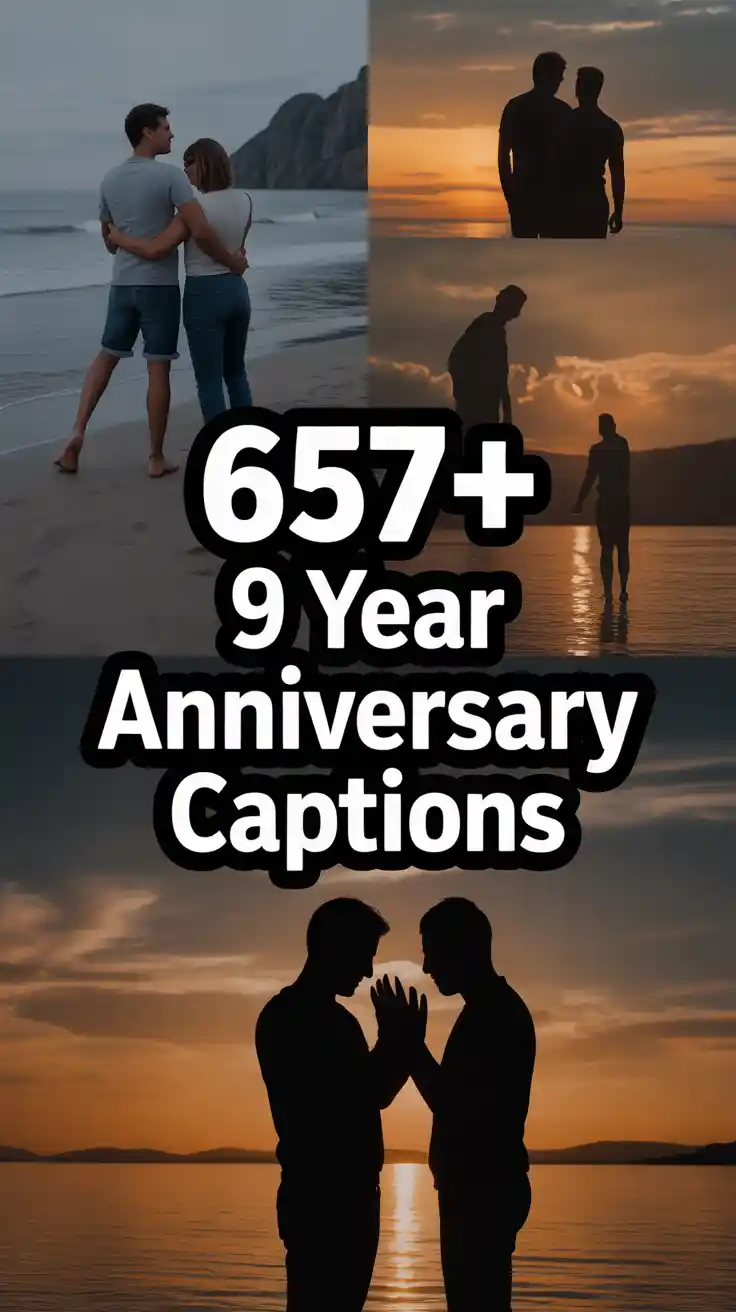 9 Year Anniversary Captions