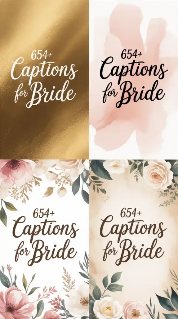 Instagram Captions For Bride