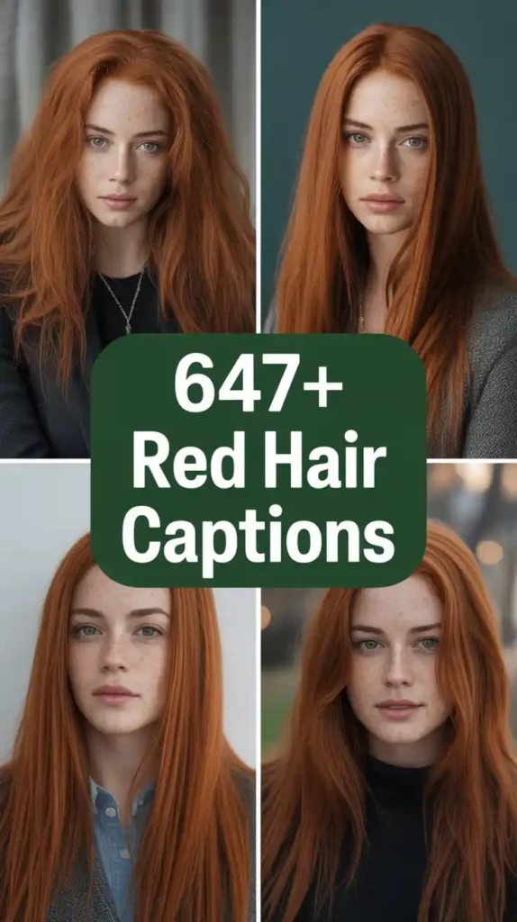 Red Hair Instagram Captions