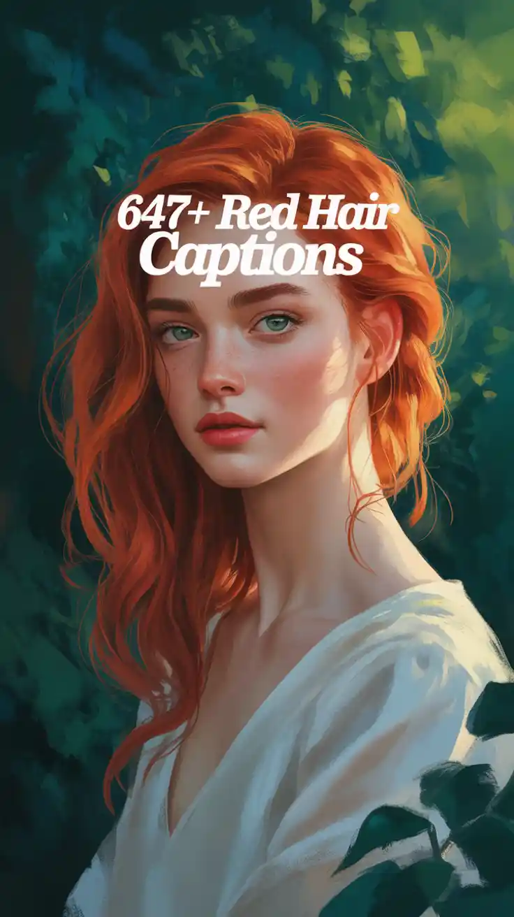 Red Hair Instagram Captions