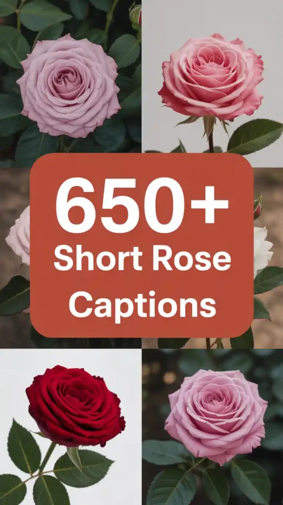 Short Rose Captions