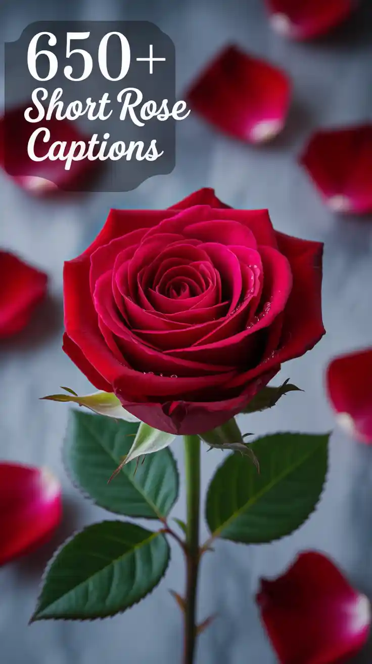 Short Rose Captions