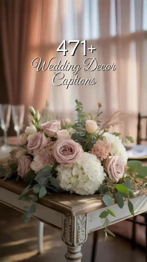 Wedding Decor Captions