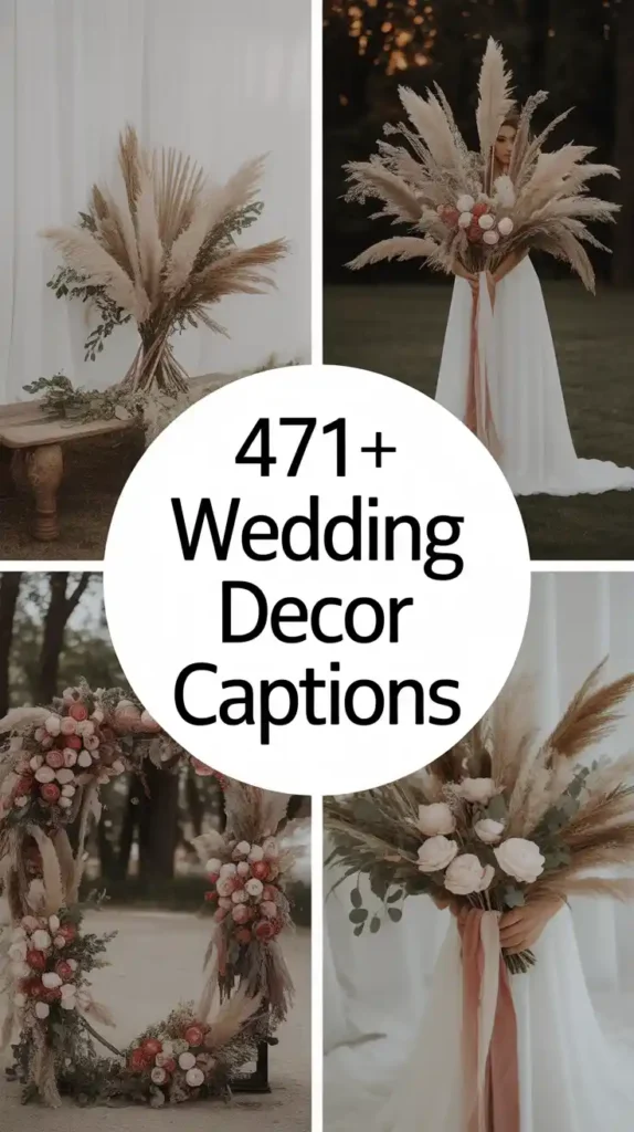 Wedding Decor Captions