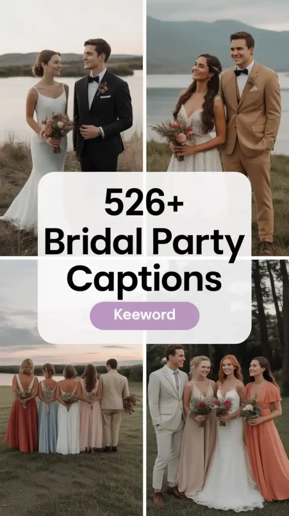 Bridal Party Instagram Captions