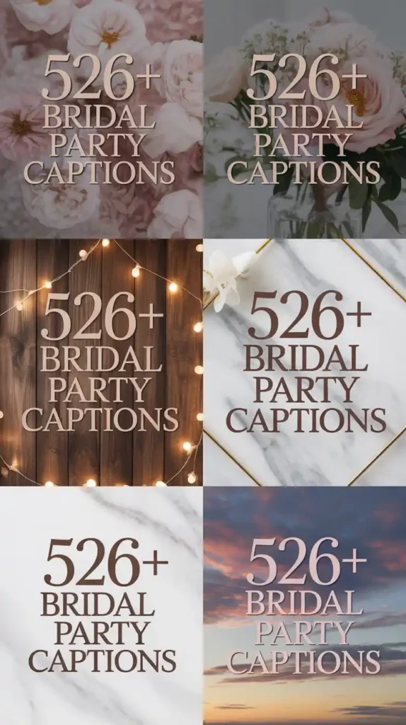 Bridal Party Instagram Captions