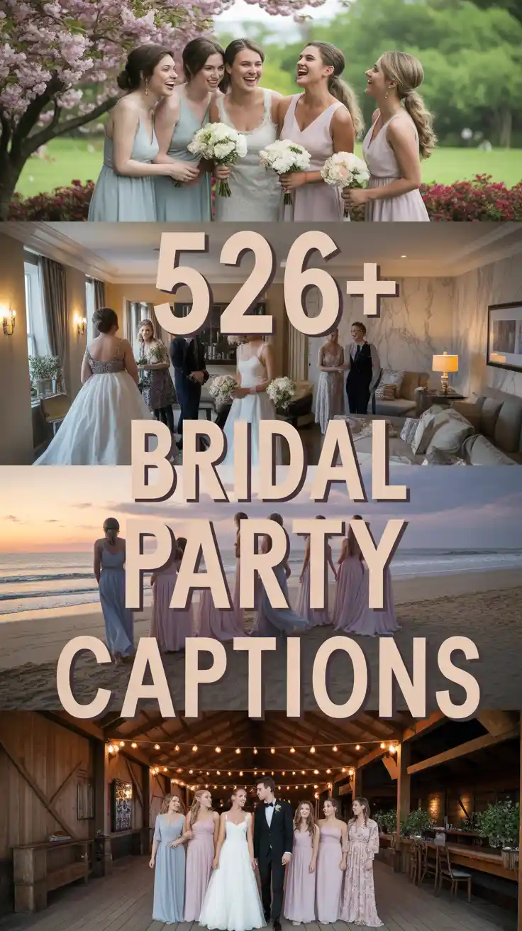 Bridal Party Instagram Captions