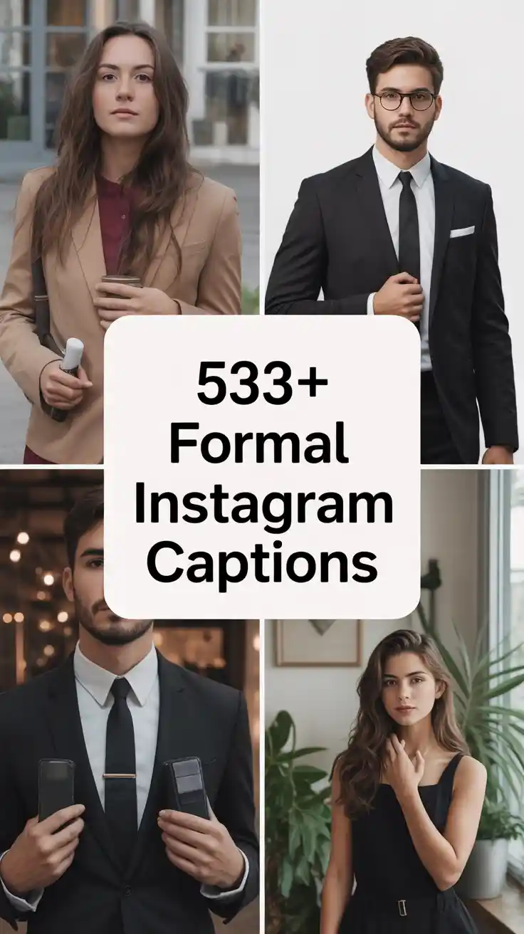Formal Instagram Captions