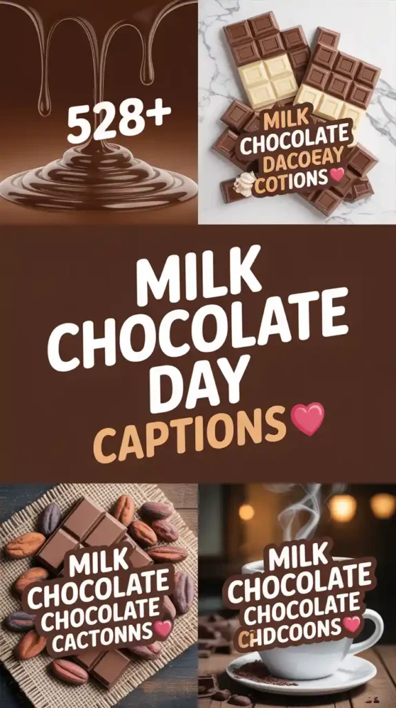 Milk Chocolate Day Captions