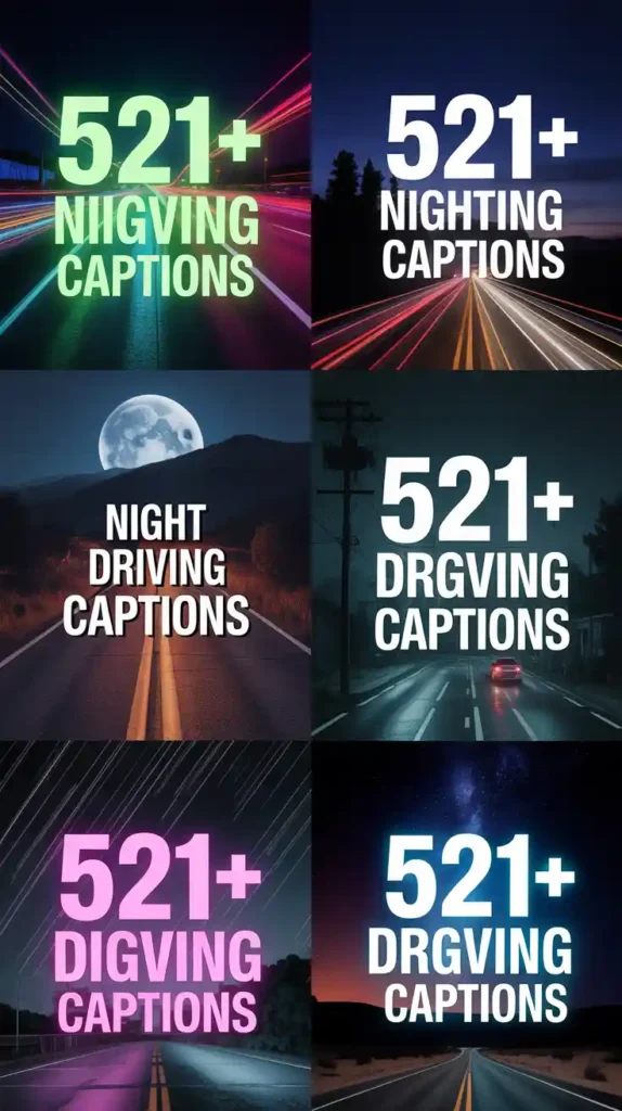 Night Driving Captions