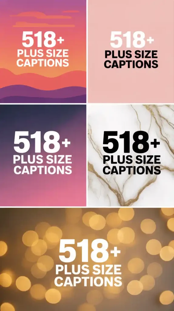 Plus Size Captions