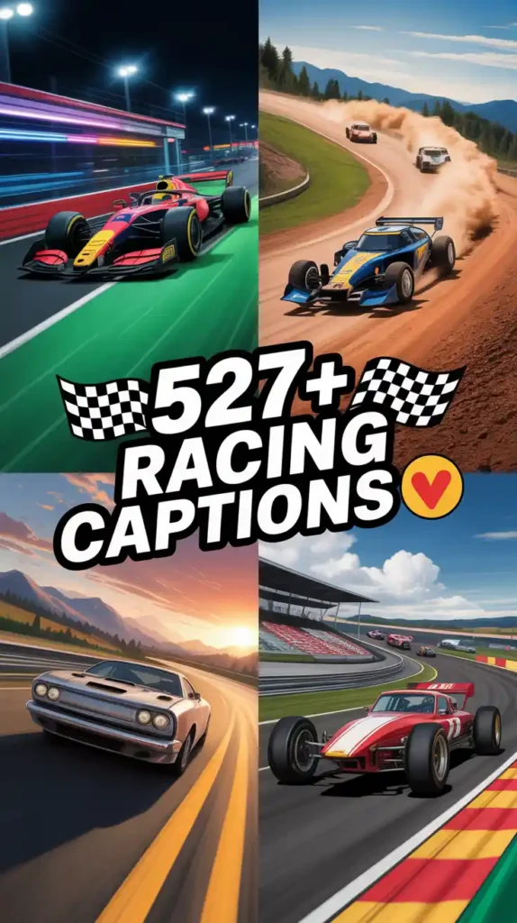 Racing Instagram Captions