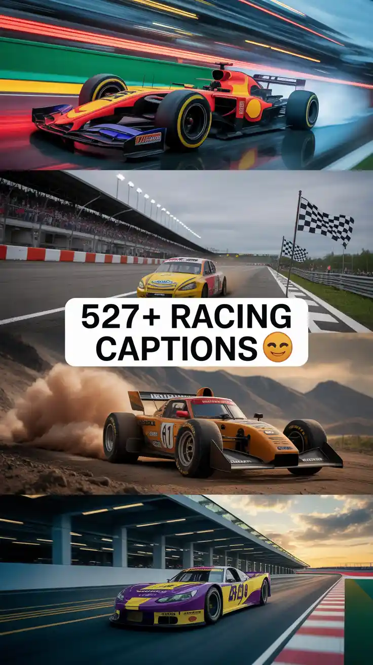 Racing Instagram Captions
