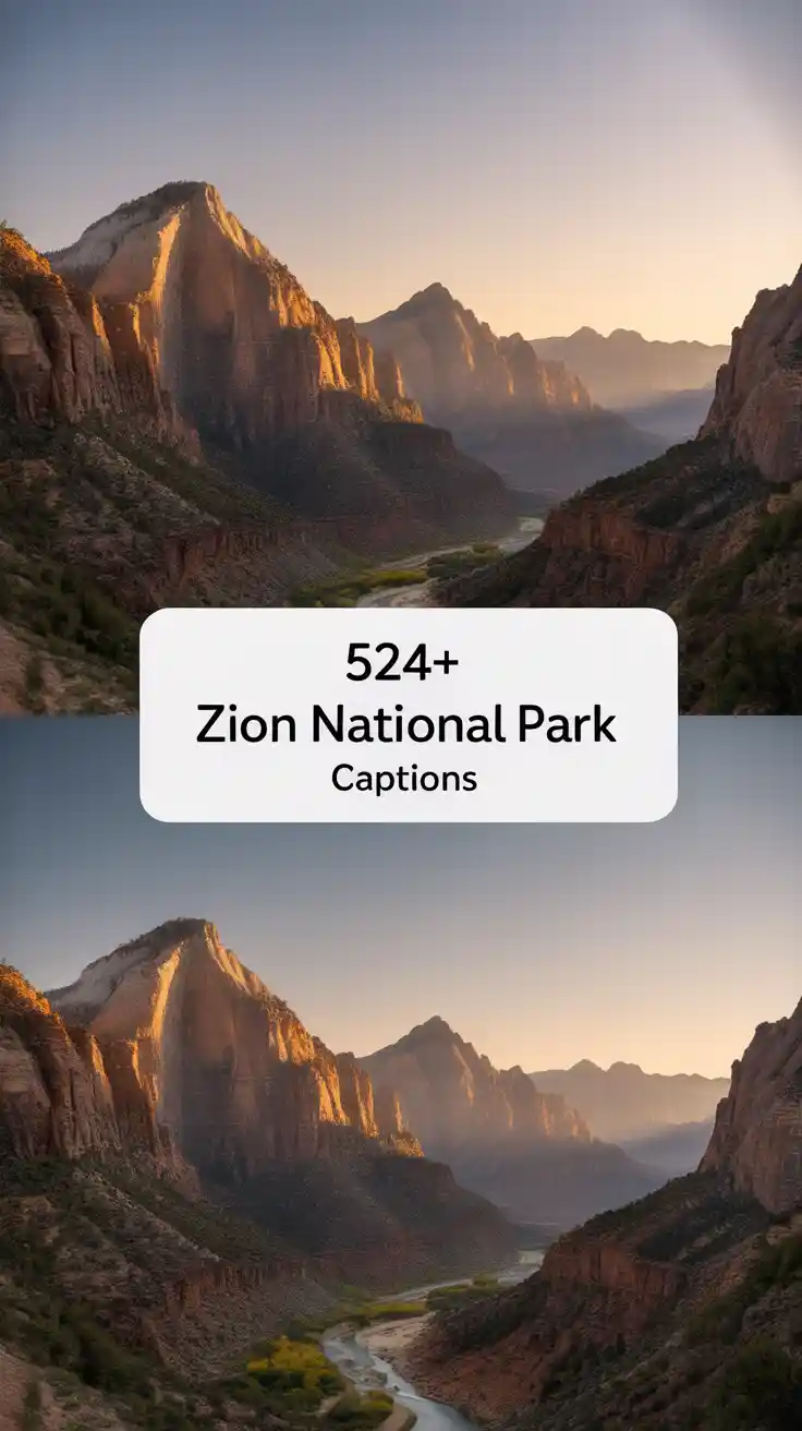 Zion National Park Instagram Captions